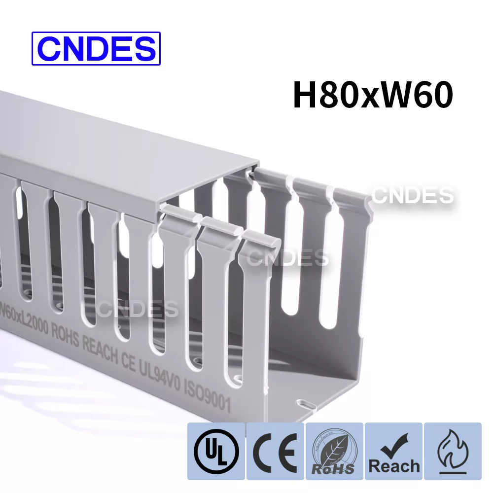 80 × 60 zerrendatutako PVC kableatuaren kanalizazioa