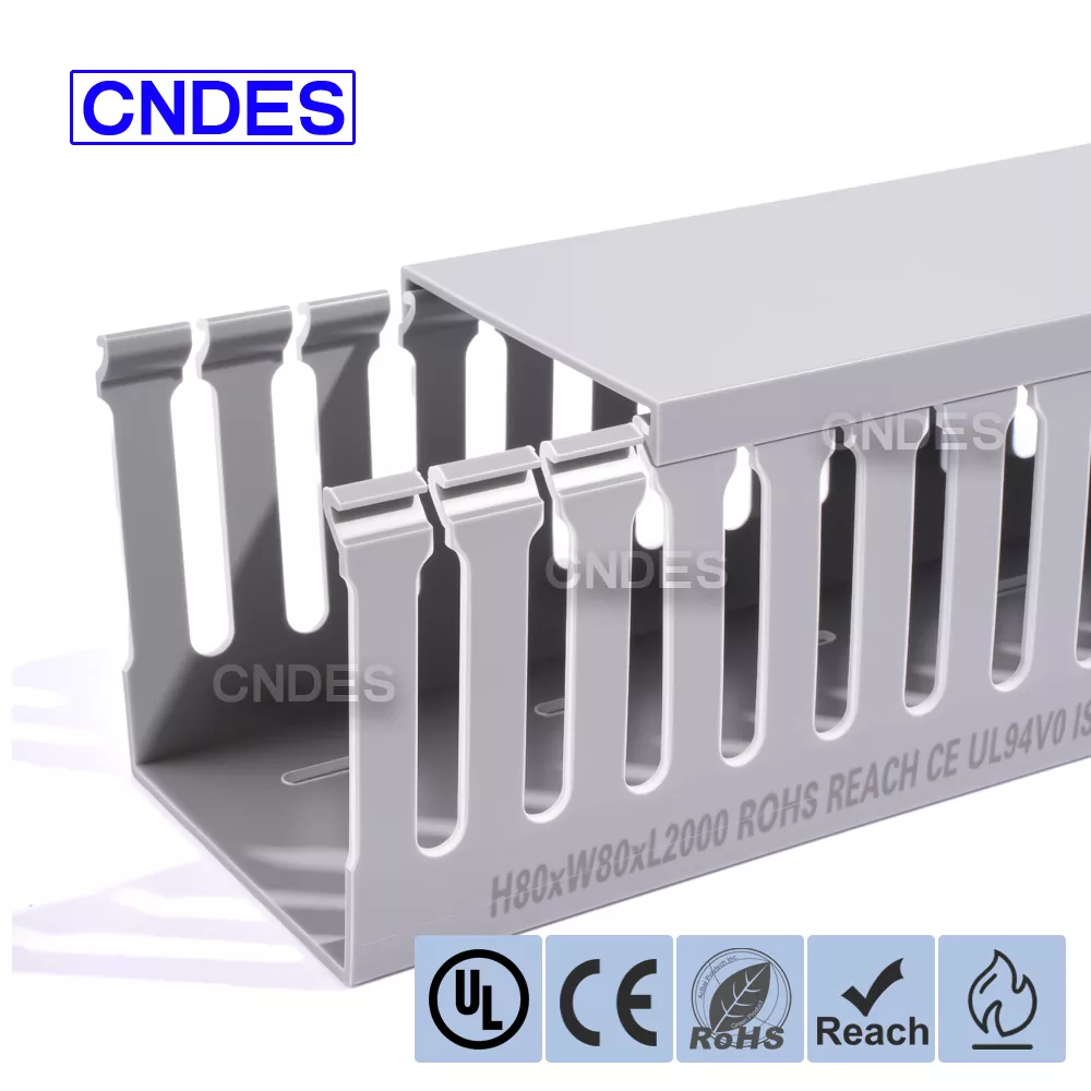 80×80 zirrikitu PVCko panelen kableatuaren kanalizazioa