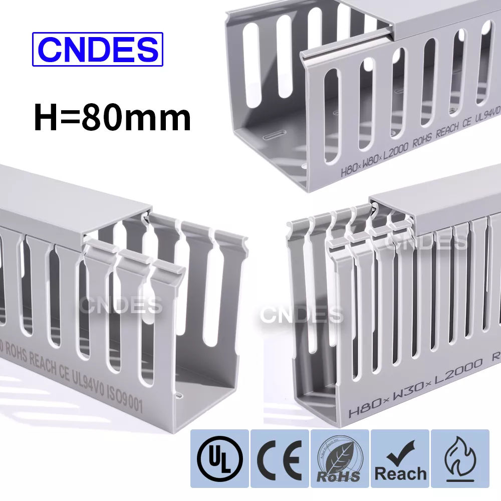 80 altuera zirrikitu PVC Automatizazio kable-hodia